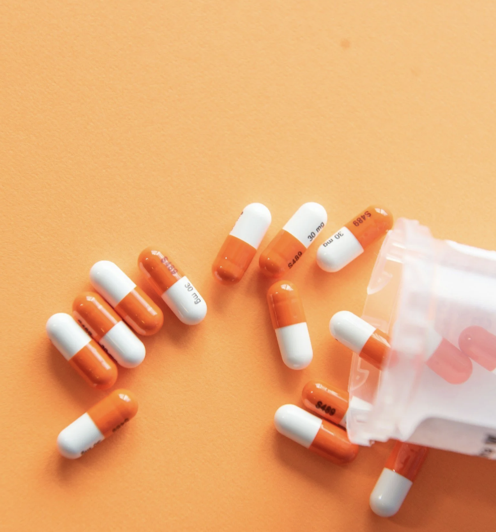 Medication in hand
